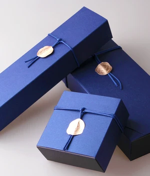 

4/6/12 Packed Chocolate Boxes Blue Chocolate Paper Box Valentine's Day Christmas Birthday Party Supplies Gift Packaging