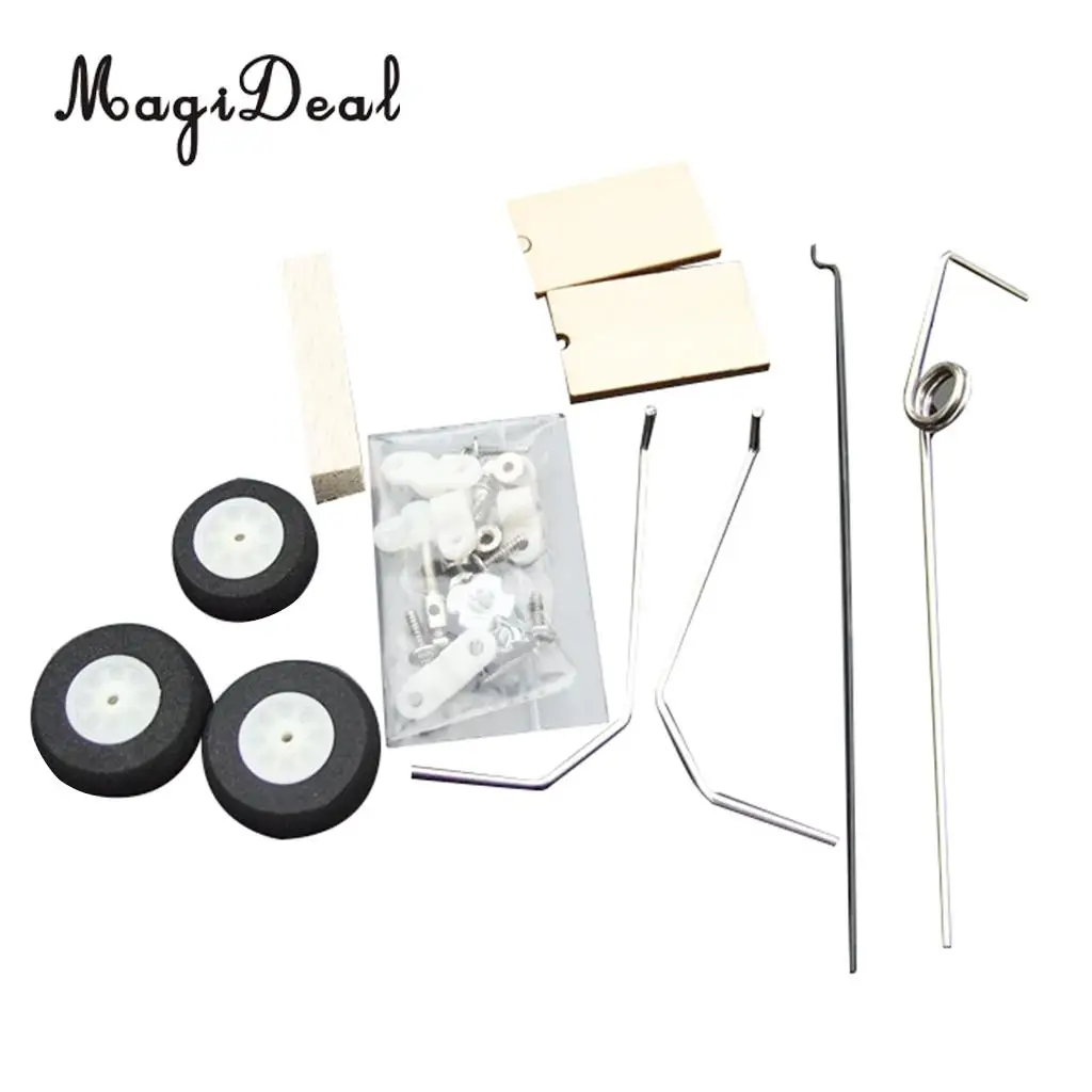 High Quality 1 Set Main Landing Gear Wheel Kit for RC Airplane Modelling Remote Control Parts Replacement
