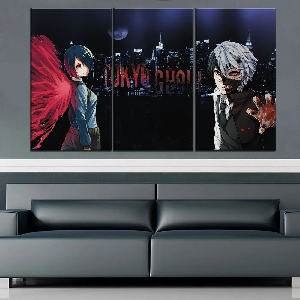 Modern Home Decor Wall City At Night Tokyo Ghoul Ken Kaneki And Touka Kirishima Picture 3 Pcs Anime Poster On Canvas Print Type Animeware Merch Online Modern Home Decor Wall City At Night Tokyo Ghoul Ken Kaneki And Touka Kirishima Picture 3 Pcs Anime Poster On Canvas Print Type Animeware Merch Online