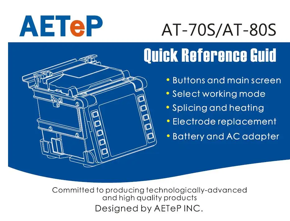 Волоконный сварочный аппарат для оптоволокна, AETeP AT-80S волоконно-оптический сварочный аппарат