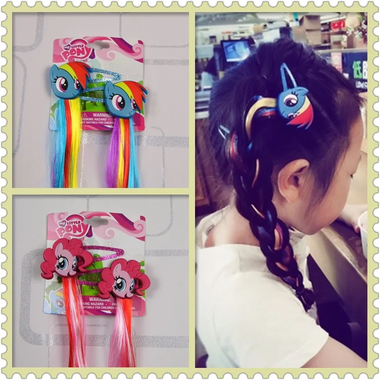 A pair Anime Braid Wigs Birthday Gifts For Girls Kids Cosplay Party Princess Braiding Hair Cartoon Beauty Fashion Toys