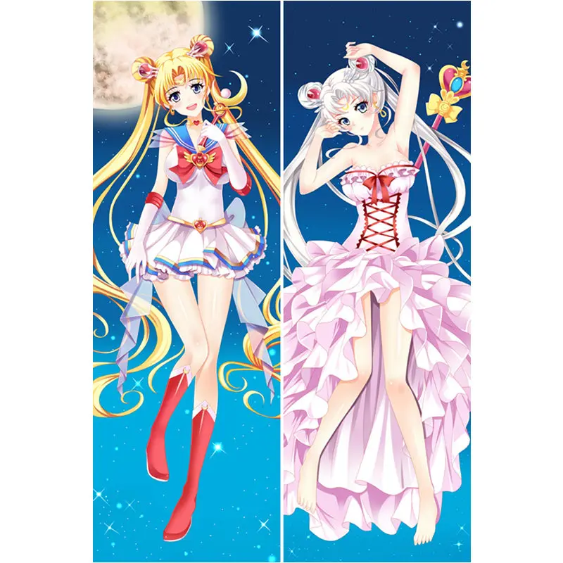 С рисунком из аниме «Сейлор Мун», накидка для подушки, Chibiusa Усаги Цукино Dakimakura Чехол сексуальная девушка 3D двухсторонняя постельные принадлежности обниматься тела Чехол - Цвет: Peach skin