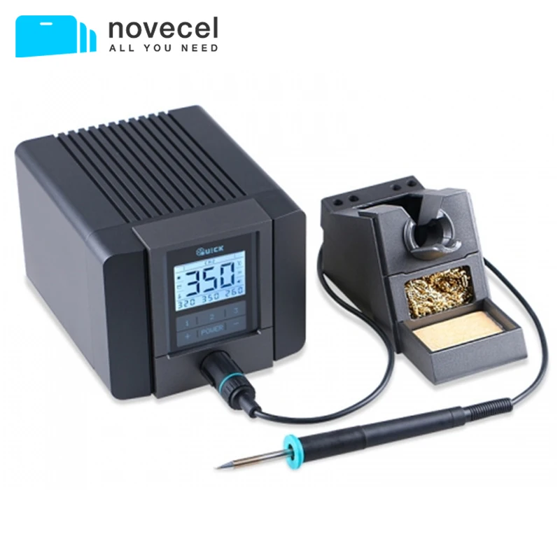 

QUICK TS1200A Lead Free Quick Soldering Iron Station LED Display with One Soldering Tip for Phone Motherboard Repair