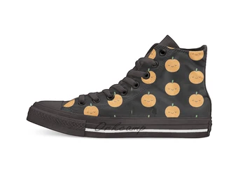

Pumpkin Casual High Top Canvas shoes sneakers Light Walking Shoes