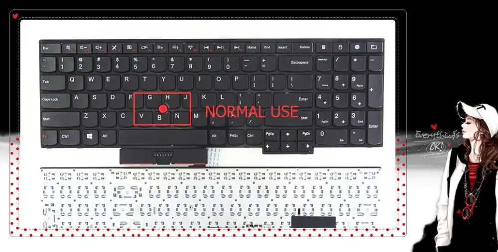 Клавиатура для ноутбука lenovo ibm E530 E530C E535 E545 E40 E50 | Компьютеры и офис