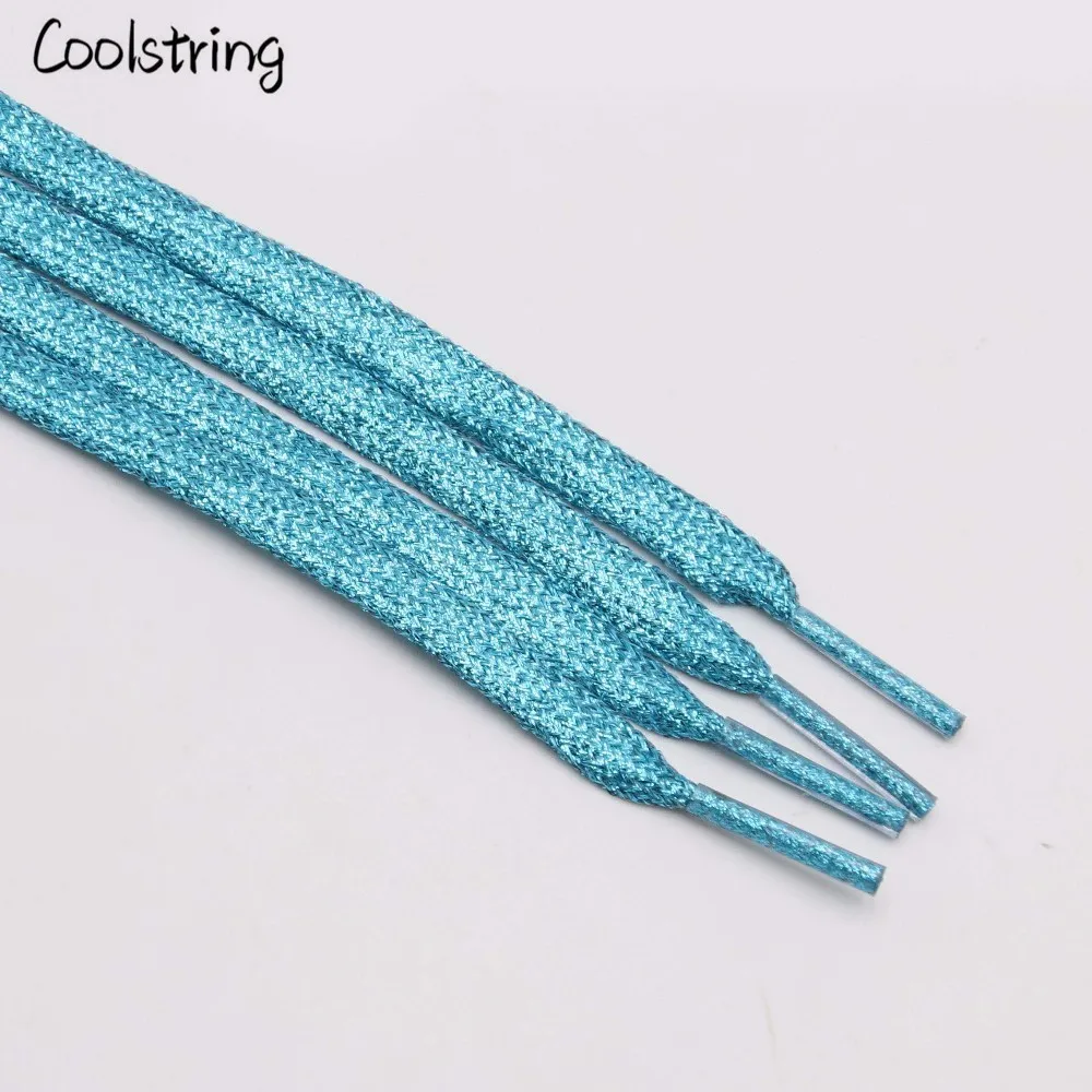 Крутые плоские блестящие шнурки Coolstring модные для обуви рождественские цвета