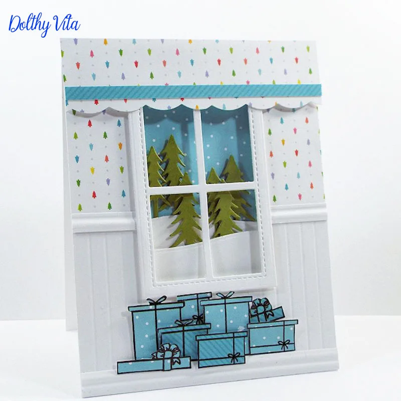 

Tree Cutting Die Window background Metal Cutting Dies New 2019 Cut Stencils For Card Making Decorative Suit Paper Stamp DIY