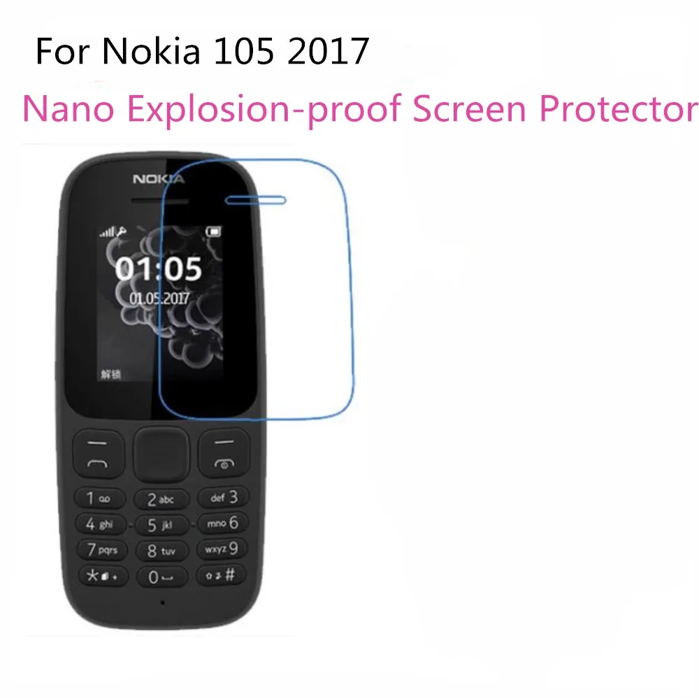 Взрывозащищенная нано пленка для Nokia 105 2017 2 шт. мягкое стекло защита от царапин не