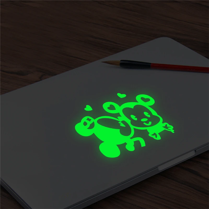 cartoon mickey minnie mouse luminous switch stickers bedroom home decor