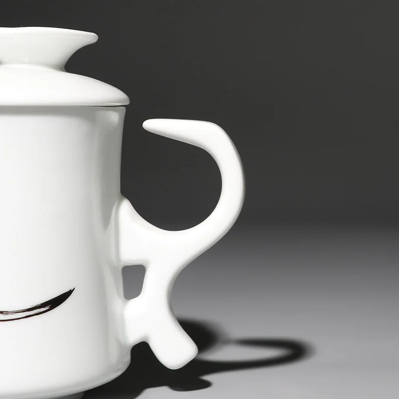 Цзиндэчжэнь керамическая чайная чашка с крышкой фильтр чайный набор кружка офисная посуда для напитков 330 мл