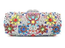 Free shipping !! Z15-11.blue color fashion top crystal stones ring clutches bags for ladies nice party bag
