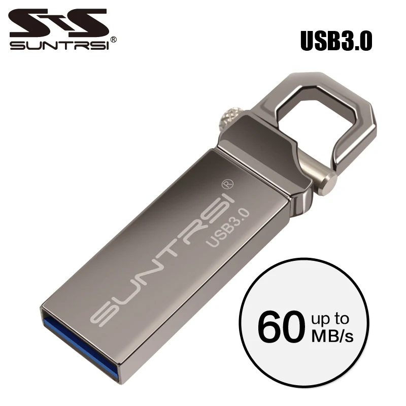 Suntrsi New USB Flash Drive 3.0 16GB 8GB 32GB Real Capacity Pen Drive 64GB Memory Stick Pendrive Waterproof USB Flash Drive