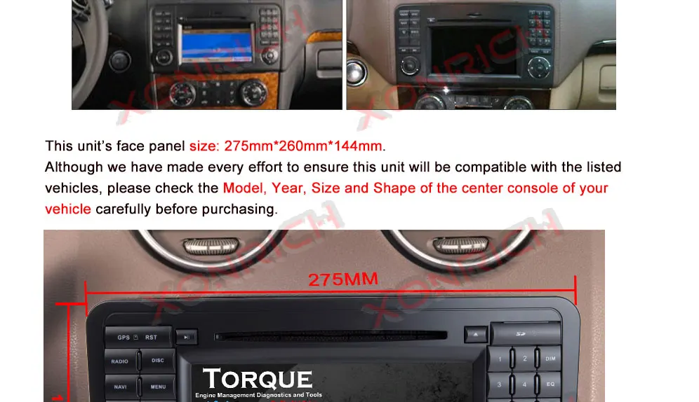Excellent Two Din Car Multimedia player GPS DVD Player For Mercedes/Benz/ML/GL CLASS W164 ML350 ML500 GL320 Radio FM 1
