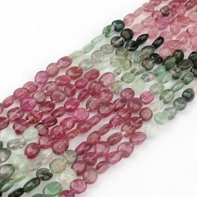 

Natural Stone Beads Irregular Tourmaline 3-4mm Loose Beads for Jewelry Making Needlework Necklace DIY Earrings Bracelet 15inches