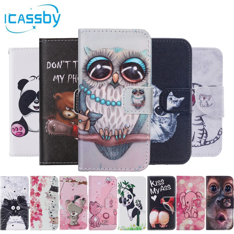 

sFor Coque Samsung Galaxy J5 2017 Case J530 Cute Cat Owl Leather Flip Wallet Phone Cases For Samsung J5 2017 Cover Etui Capinha