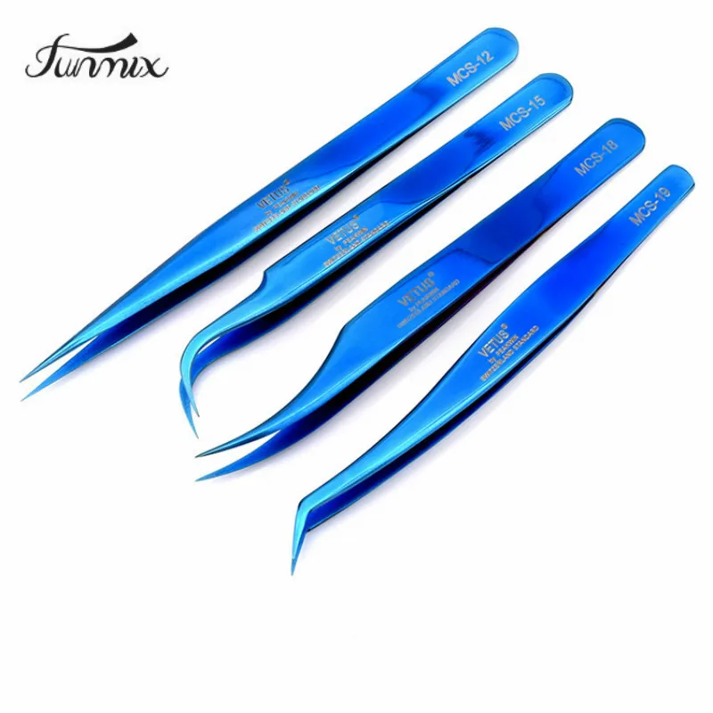 Щипцы для наращивания ресниц Vetus MCS Series Dream blue colors Premium Beauty щипцы макияжа pinza Super