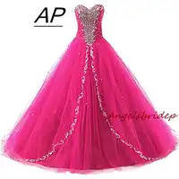 ANGELSBRIDEP Quinceanera のドレス 2019 Vestidos デ 15 各公報プリンセサ恋人フルスパンコール床フォーマルドレス 16 年