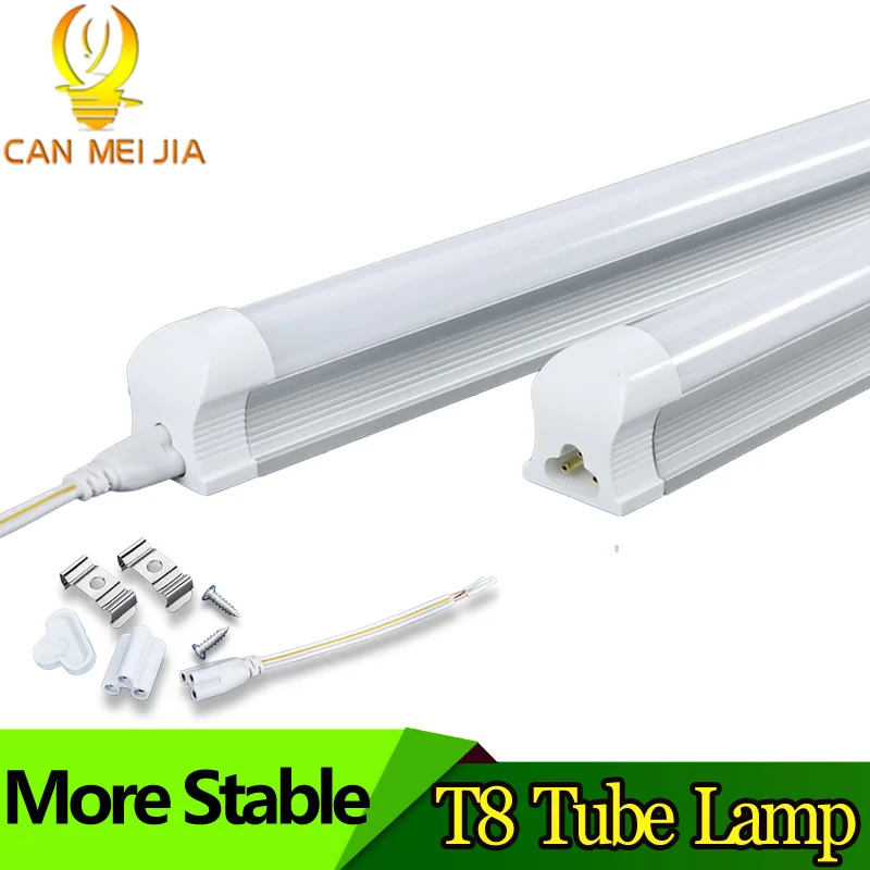 Beste 0.6 M Buis T8 220 V Lamp Licht 600mm 2ft 9 W krachtige Leds Wandlamp Intergrated T8 Verlichting SMD5730 Koud Wit Warm wit