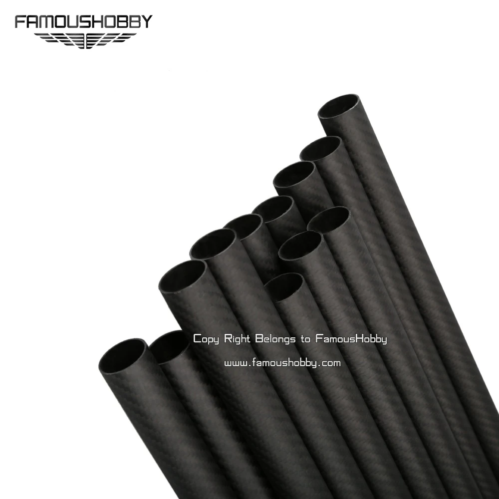 Famoushobby FT043 14x12x800 мм 100% трубы из углеродного волокна прокладки стрелы 1 шт. для