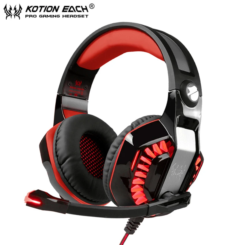 Игровые наушники KOTION EACH casque G2000 улучшенные лучшие геймерские стереонаушники с