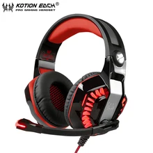 KOTION EACH Gaming Headphones casque G2000 Upgrade Best PC Gamer Stereo Headset with Microphone Led Light for Computer Game