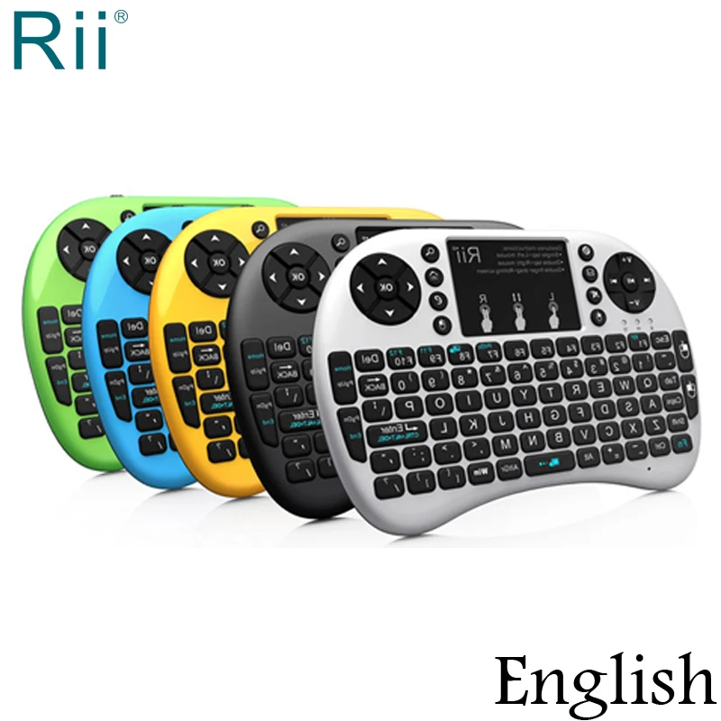 Teclado sem Fio Caixa de tv i8 + Backlight ar com Touchpad para Android Mini Mouse Computador Portátil Rii 2.4 Ghz