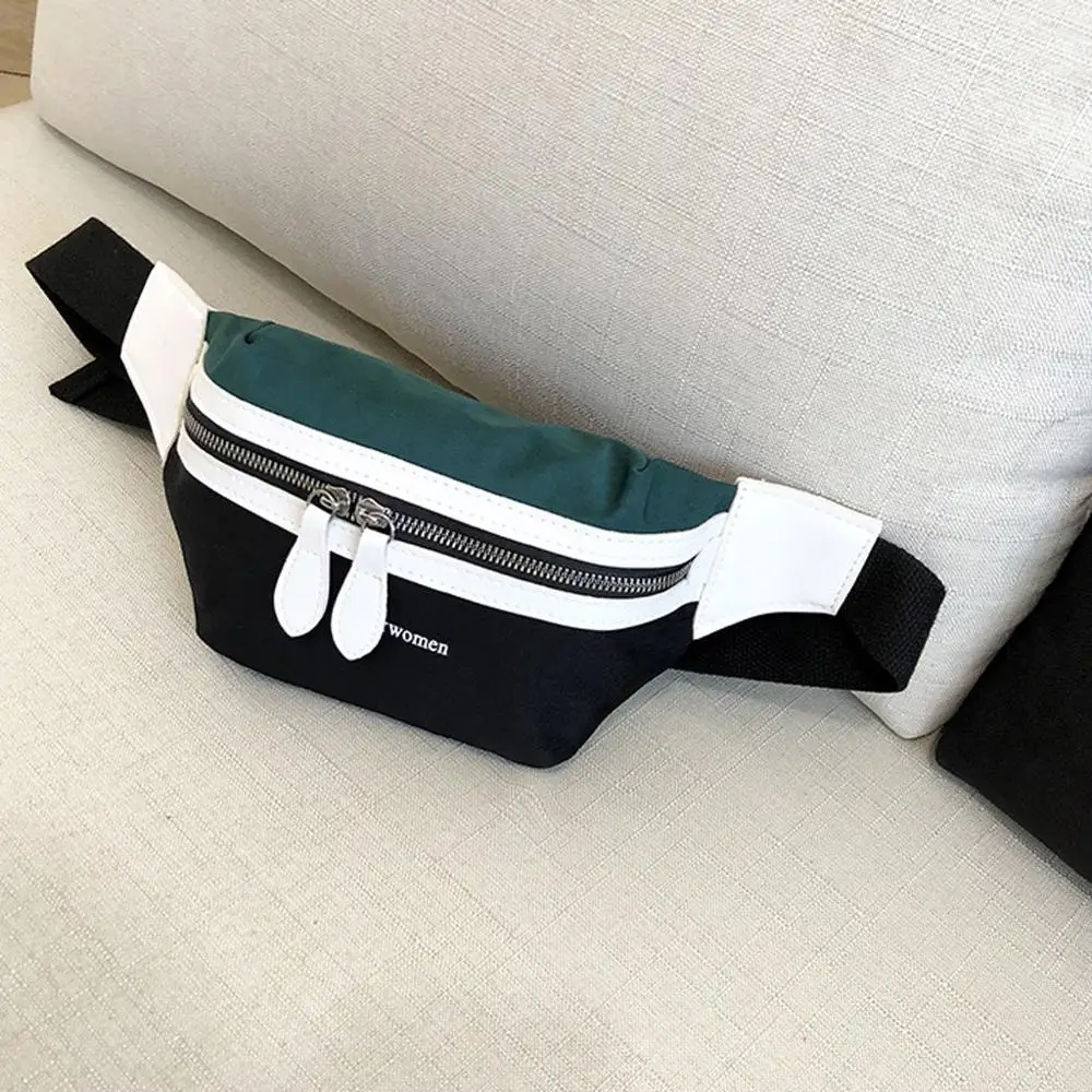 

Waist Bag Women 2019 New Canvas Leisure Panelled Fanny Pack For Girls Letter Bum Bag Packs fashion Chest Crossbody bag Belt #061