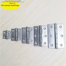 O envio gratuito de 304 aço inoxidável pequena dobradiça, 1/1. 5/2/2.5/3 polegada bagagem dobradiça, mini dobradiça do armário, janela da porta da dobradiça