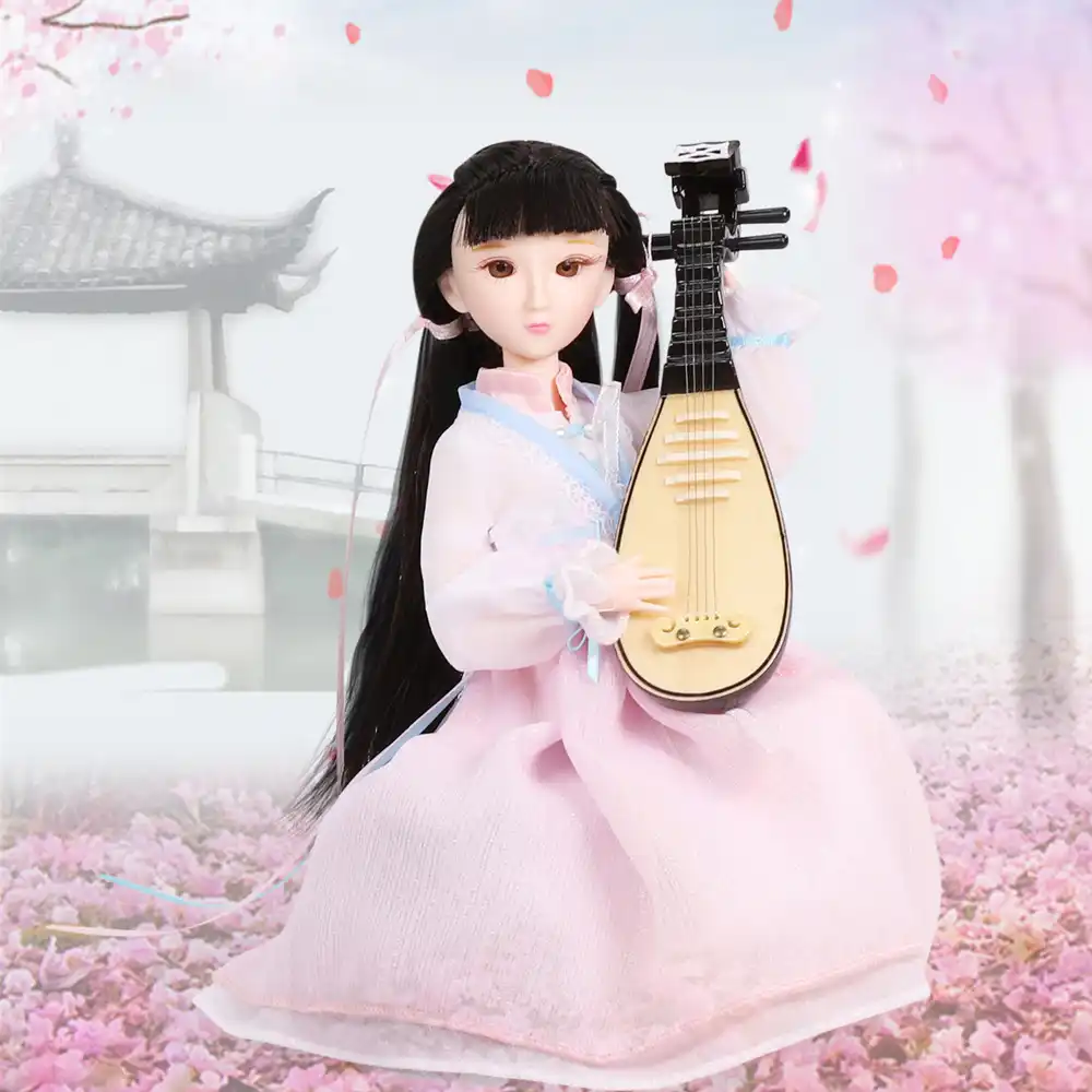 新しい民族衣装中国xiaojing人形女の子共同体bjd服靴とボックス 25 センチメートルfress無料ギフト 人形 Aliexpress