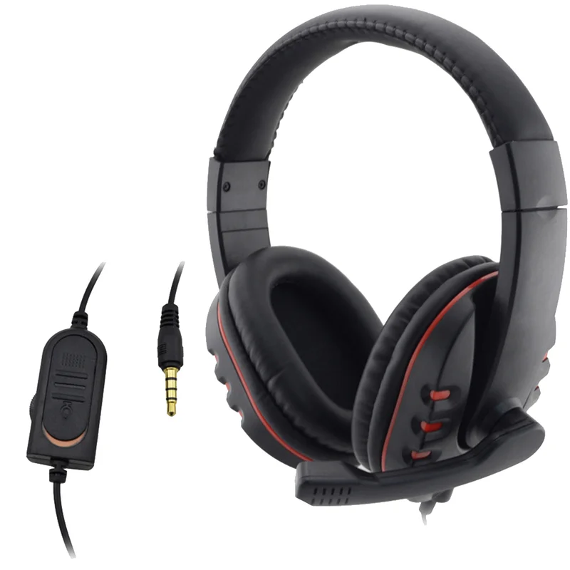 Gaming Headphone 3 5mm Gaming Headset Headphone Earphone Music Microphone for PS4 Play Station 4 Game PC Chat for Phone Headset