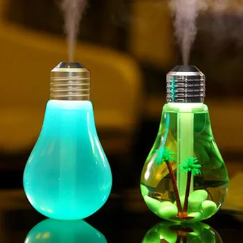 

Creative Colorful Light Bulb Humidifier Discoloration Night Light New Models Mini USB Household Mute Humidifier