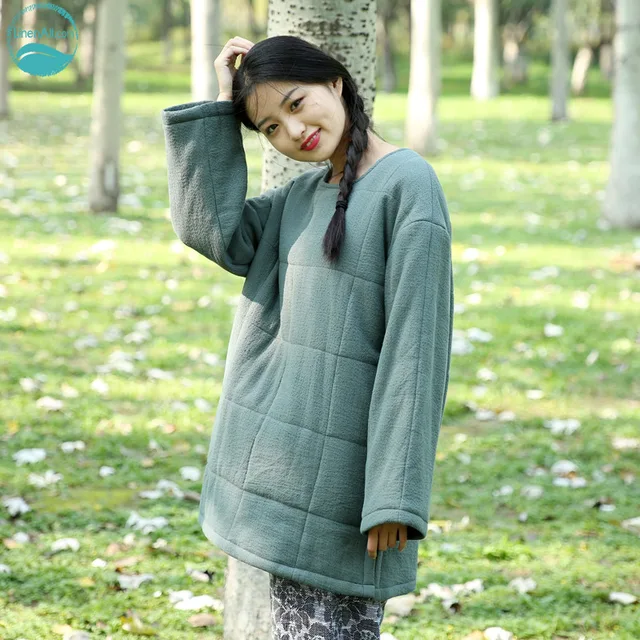 Cheap LinenAll parkas,original design 2016 brief loose plus cotton cotton-padded jacket cotton-padded wadded jacket female zi