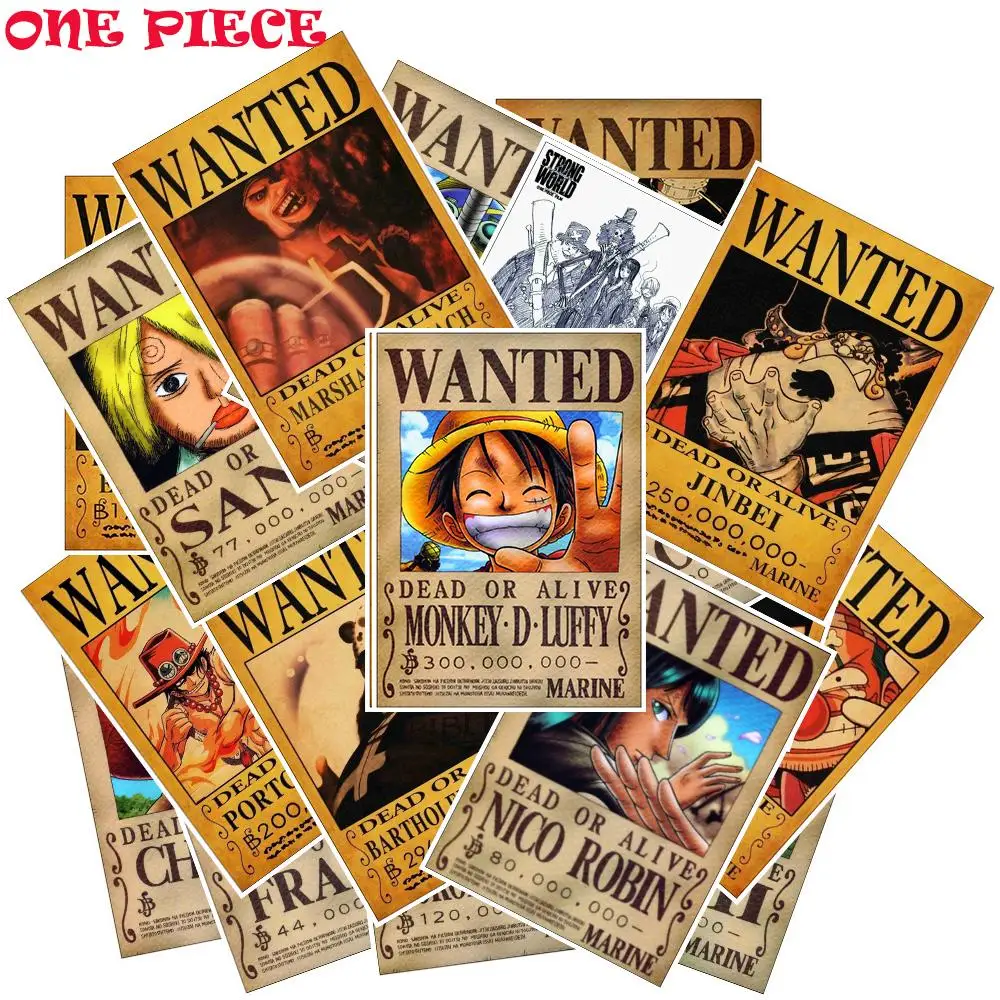 

25Pcs/Lot ONE PIECE Luffy Stickers Decoration Stickers Waterpoof Sunscreen PVC Sticker For Motorcycle Truck Bedroom Trunk