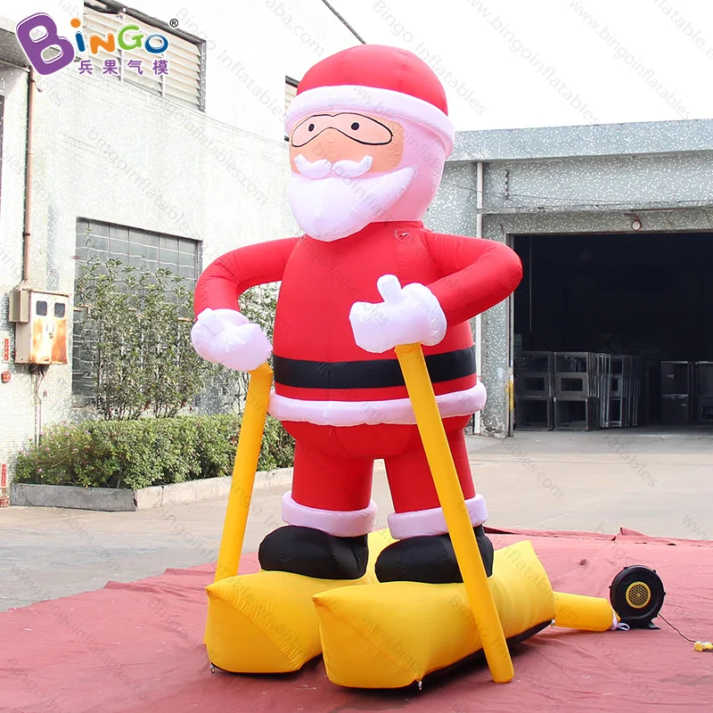 

Customized 3 meters high skiing inflatable santa claus promotional airblown christmas santa for decoration toys
