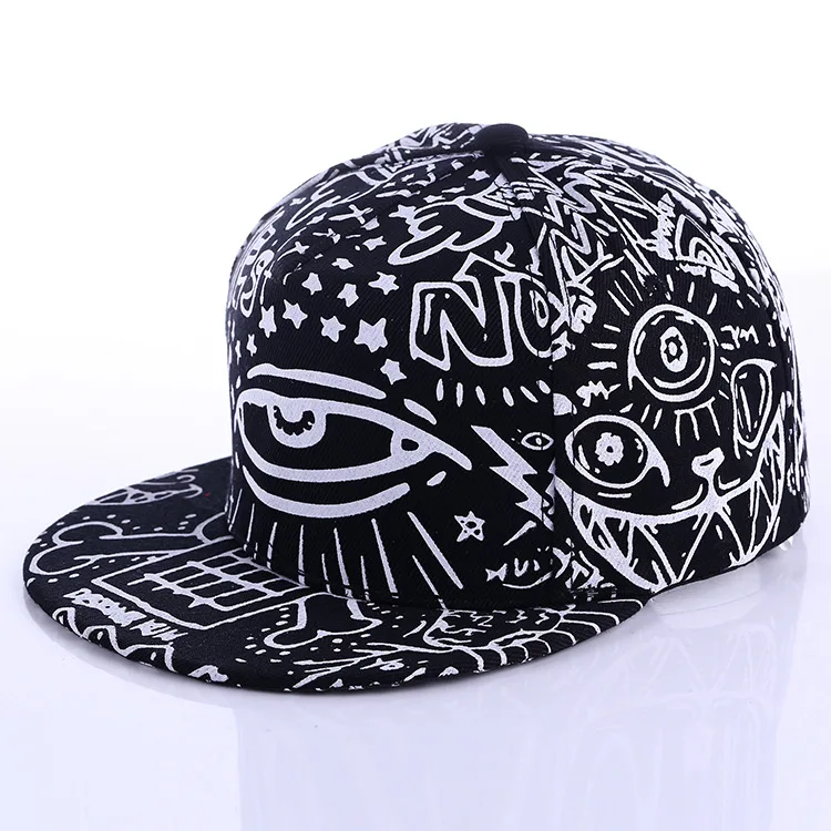 Новая модная кепка в стиле хип-хоп с граффити в виде глаз, головные уборы для мужчин и женщин, винтажная Кепка, бейсболка 70014