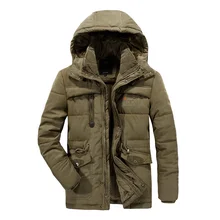 140 кг можно носить зимнее пальто мужское 7XL 8XL утепленная парка теплые карго куртки средней длины для улицы ветровка для кемпинга походные куртки