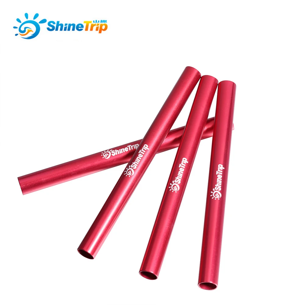 

4pcs Aluminium Alloy Tent Pole Repair Tube Single Rod Mending Pipe Diameter 7.9-8.5mm Emergency for Camping Awning Accessory Kit