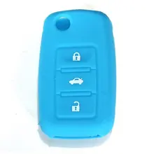 TOYL Силиконовые Ce Telecommande Коке Housse Plip 3 Bouton для VW Seat Skoda Passat