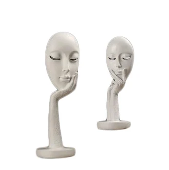 

Nordic modern woman face model crafts, home accessories, living room wine cabinet decorations, TV cabinet ornaments,