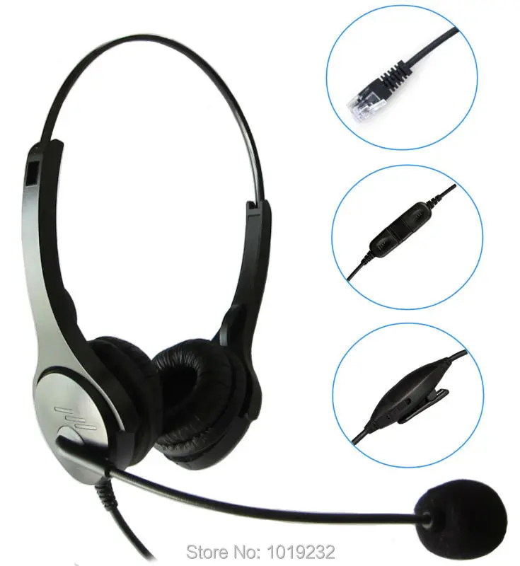 Buy RJ11/RJ09 plug Headset call center headset RJ plug