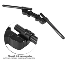 Черный зажим-адаптер пластина и набор ручек из алюминиевого сплава с ЧПУ антикоррозийный подходит для Kawasaki Ninja 650R ER-6F 06-16