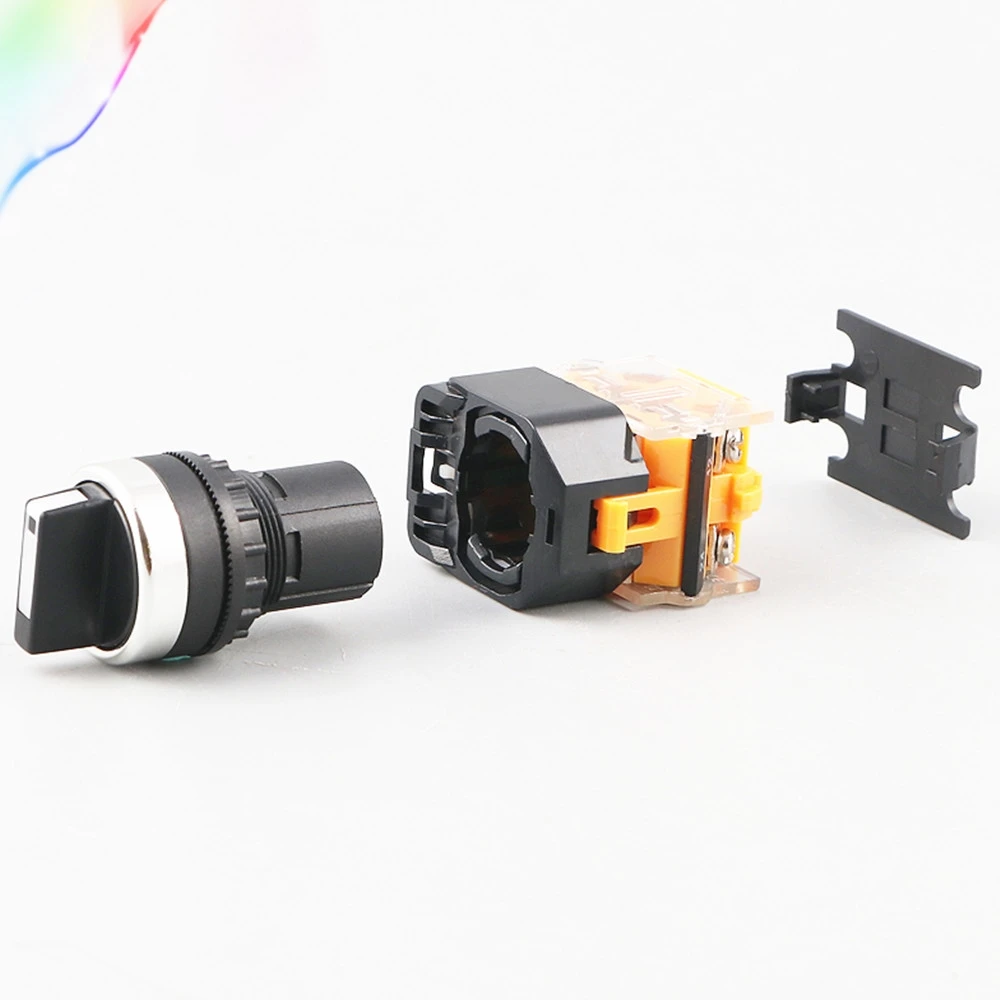 22 мм LA38 20X3 Self lock селектор переключатель 1NO + 3 Позиции поворотный Настенные