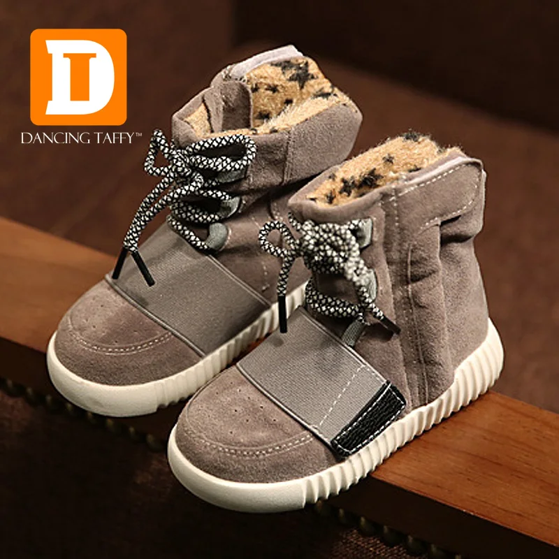 2015 Autumn Winter Girls Sneakers High Top Boys Shoes For
