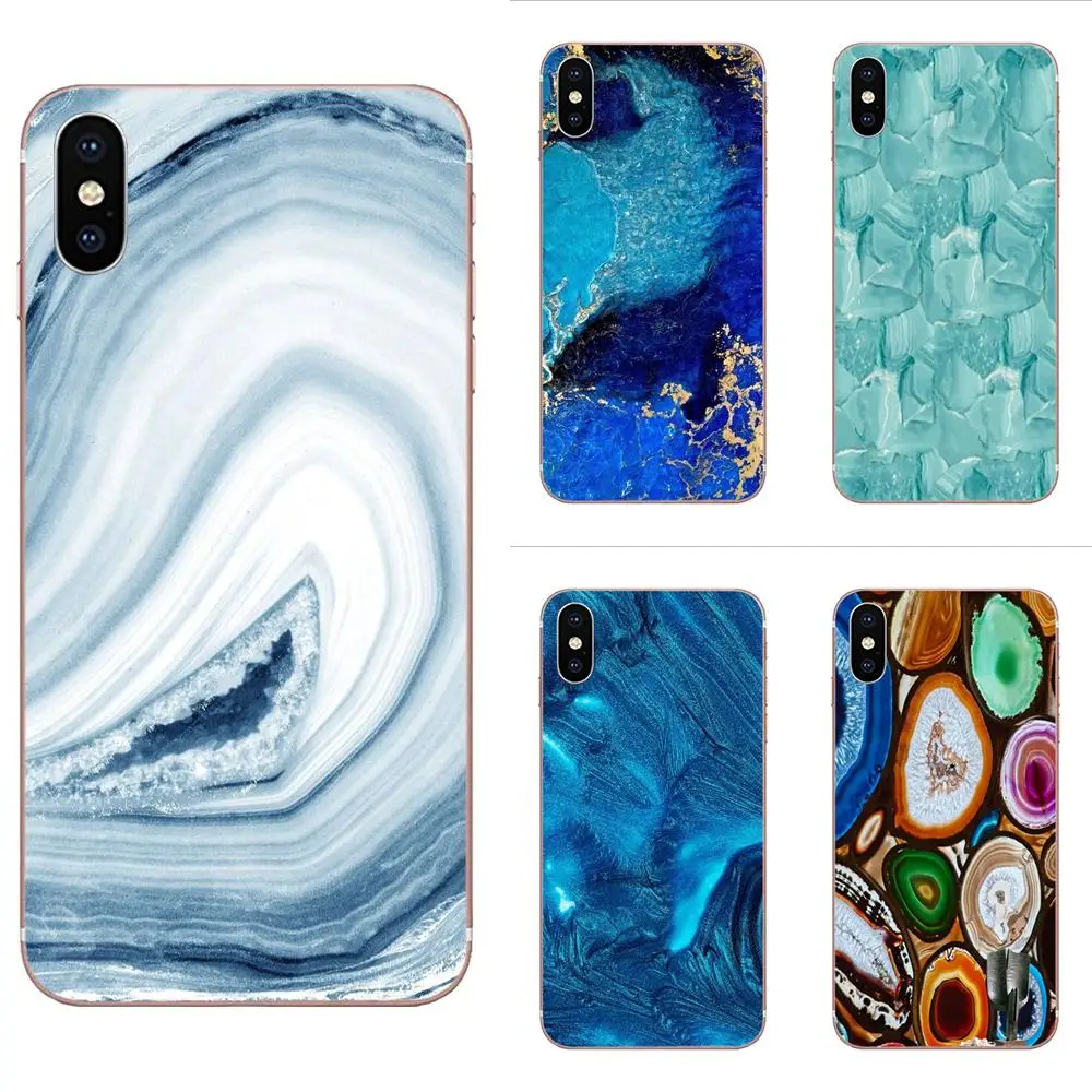 Pink Green Marble Agate Texture Print Soft Cases Cover For Galaxy J1 J2 J3 J330 J4 J5 J6 J7 J730 J8 2015 2016 2017 2018 mini Pro | Мобильные