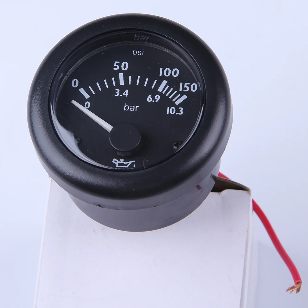 24V VDO Diesel Engines Oil Pressure Gauge Size 52mmin Generator Parts