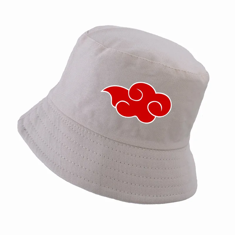 Хлопок Японский логотип Akatsuki шапочка с рисунком из аниме «Наруто» папа шляпа семья Uchiha принт Панамы для мужчин Для женщин Панама шапки для рыбаков