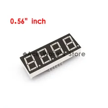 5 шт./лот) 0,5" дюймов 4 цифры 7 сегментный сегмент Красный светодиодный цифровой дисплей, общий катод