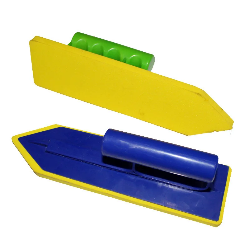 

Plastic handle Plaster Trowel sponge bottom wall paint floor tiles Cleaner caulk scraper knife Bricklayer Construction tool 23cm