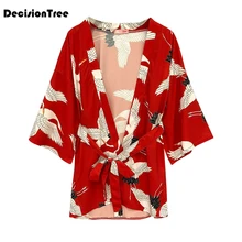 Винтажная блузка с принтом для скейтбординга, Солнцезащитный кардиган для скейтбординга, Женская Солнцезащитная рубашка для скейтбординга, Повседневная Свободная Женская рубашка