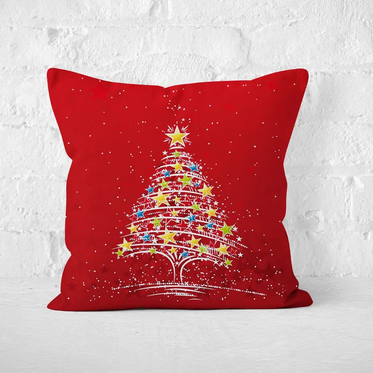 Christmas Decoration for Home Christmas Pillow Case New Year Decoration Santa Claus Plus Pillow Cover